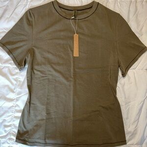 Skims Cotton Jersey T-Shirt Army